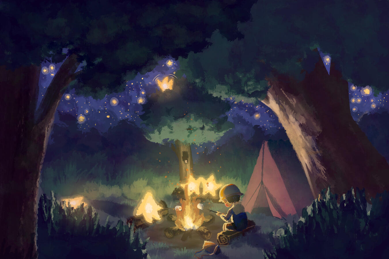 Camping with Star Friends