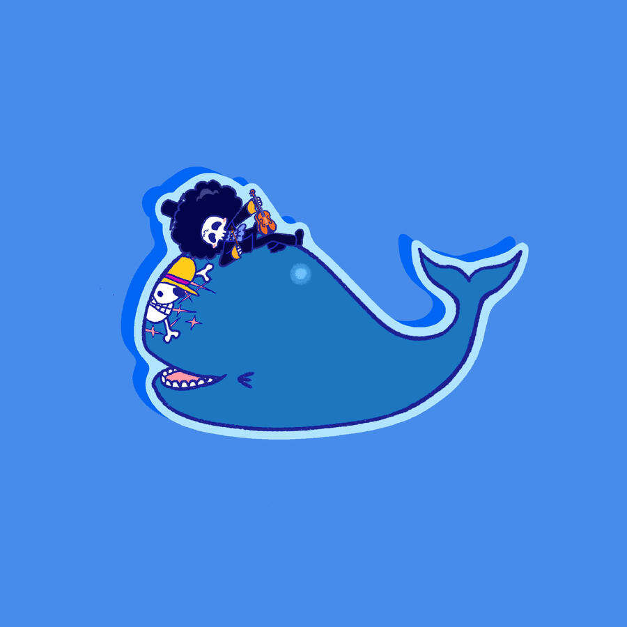 Musician Reunited with Whale Friend Sticker