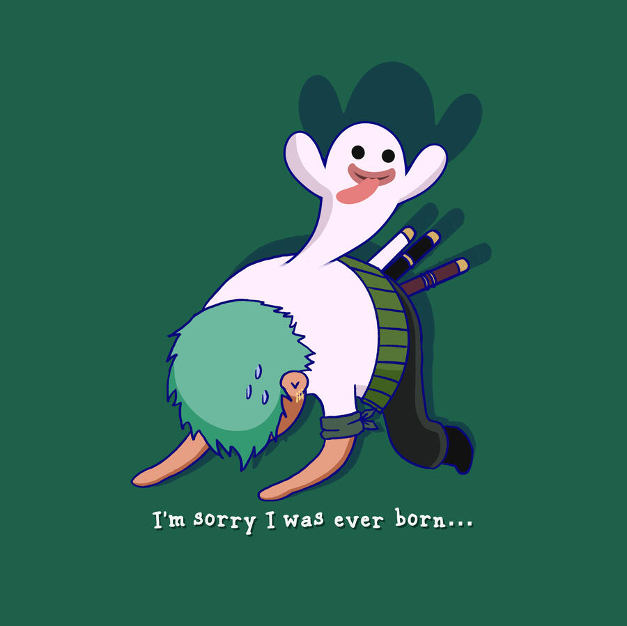 Depressed Swordsman Sticker