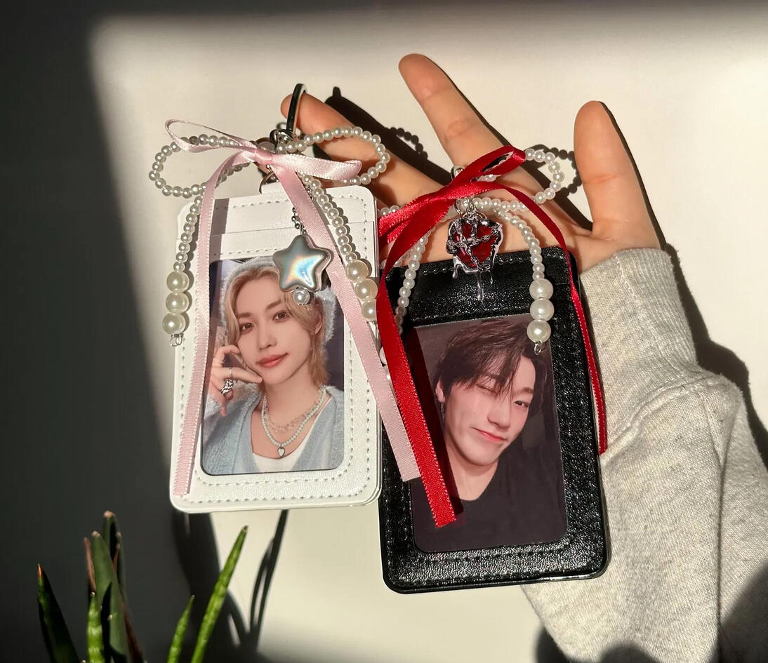 Pink Red Pearl Bow PC Holder